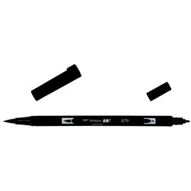 Маркер-кисть brush pen 879 коричневый
